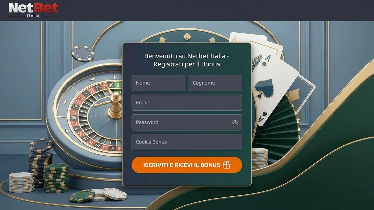 Registrazione con bonus Netbet